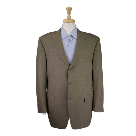 Canali Blazer Green Knit Wool Sportcoat Blazer 44R - Picture 1 of 10